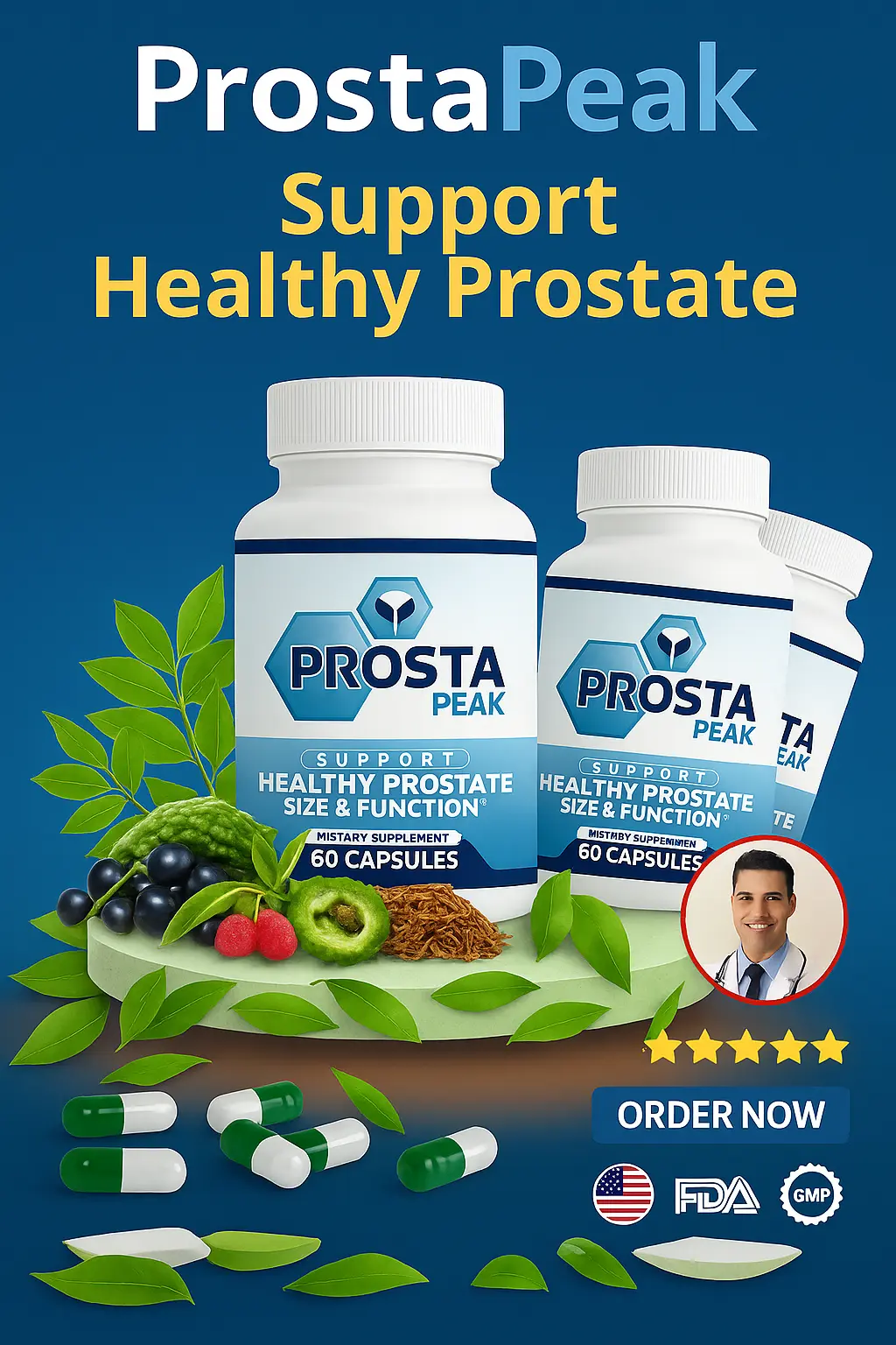 ProstaPeak Prostate Health Supplement Bottles